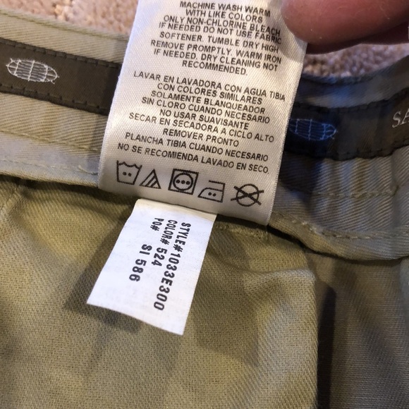 Savane Khaki Flat Front Slacks - Picture 7 of 8